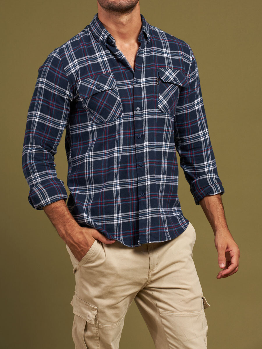 CAMISA ACUIA POLANCO - Navy 