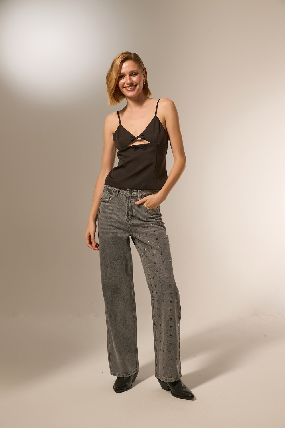 Pantalon Rockin Gris Claro