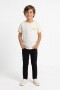 Remera m/c con vivos y estampa CRUDO