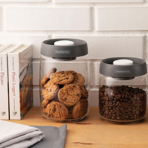 Recipiente 1.2 lt. con tapa al vacio, modelo PUREZZA -TRAMONTINA TF0336