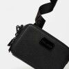 Bandolera New Penny en efecto cuero zaffiano Negro
