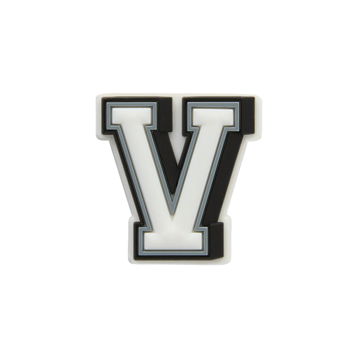 Jibbitz™ Charm Letter V - Blanco 