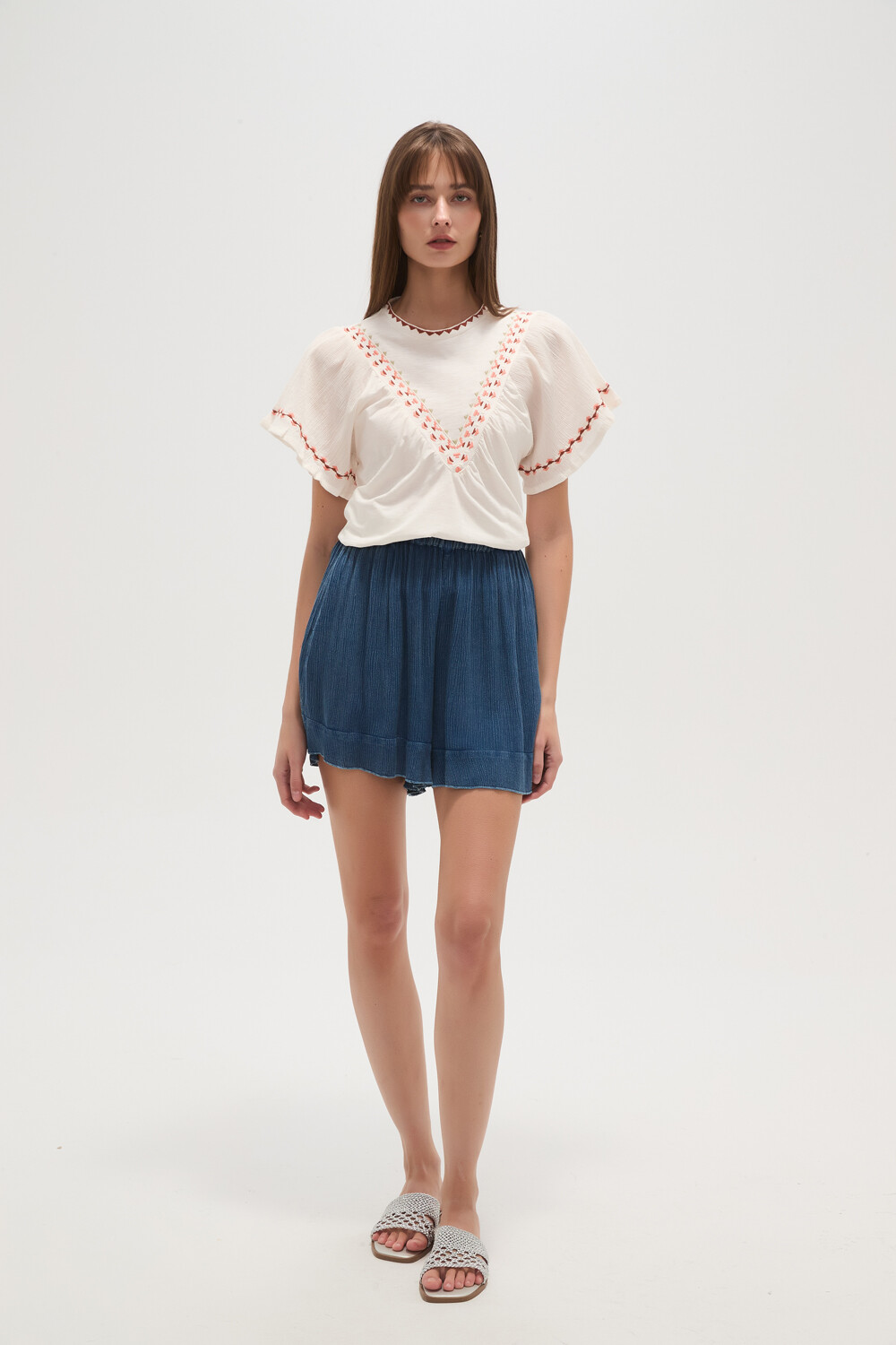 Short Jothi Azul Piedra