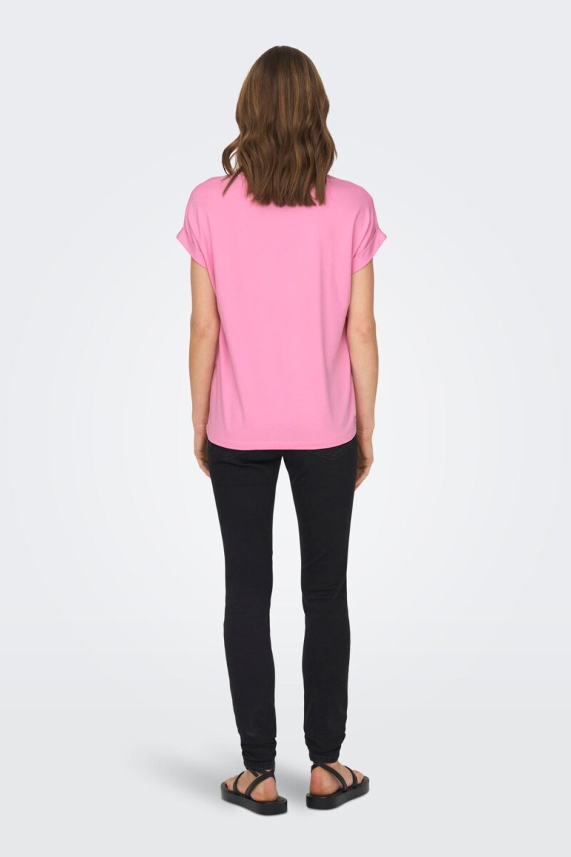Camiseta Moster Cuello Redondo Begonia Pink