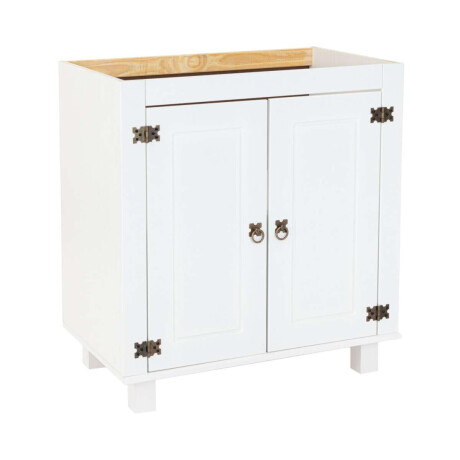 Bajo mesada 2 puertas Linea Mexicana Blanco Blanco