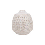 FLORERO RELIEVES D9x10CM CERAMICA BLANCO FLORERO RELIEVES D9x10CM CERAMICA BLANCO