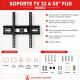 Soporte TV 32 a 55″ fijo NEGRO