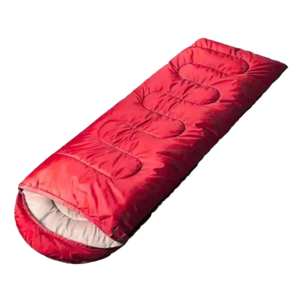 Sobre Bolsa De Dormir Con Capucha Camping ROJO