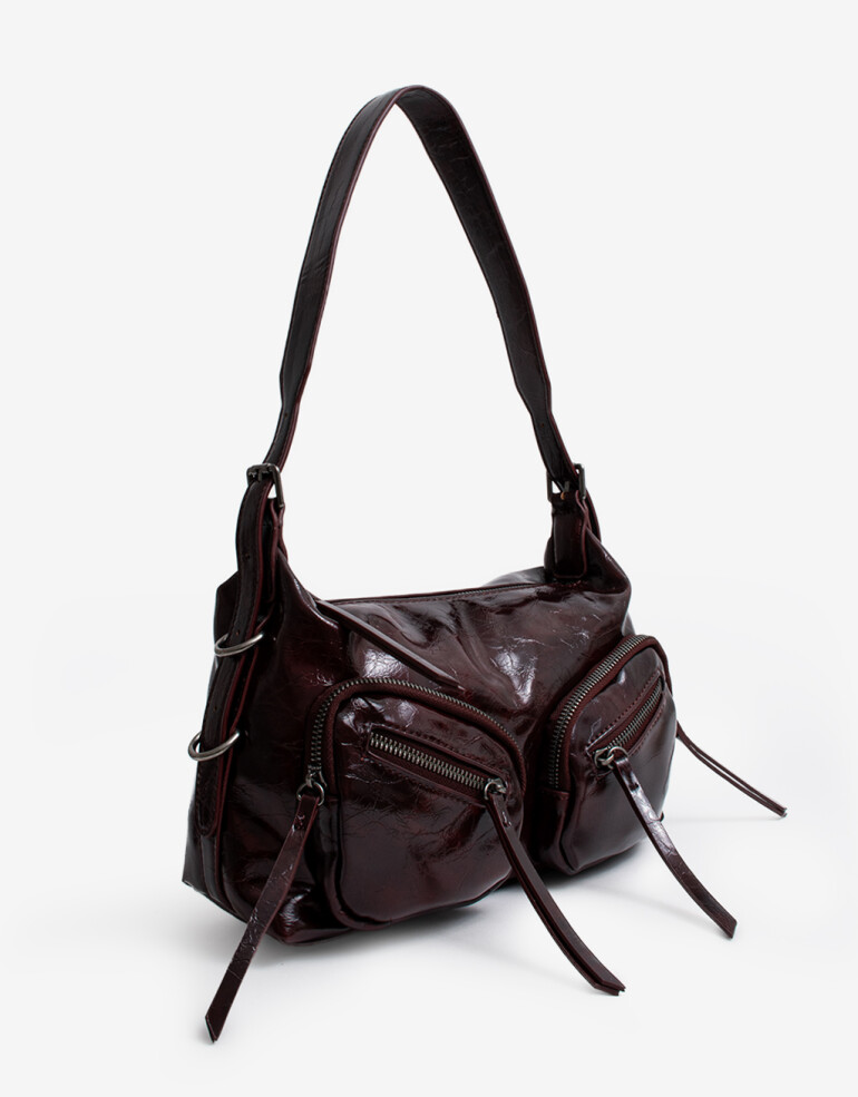 City Cartera City Multipocket Burgundy - Rojo Burdeaux