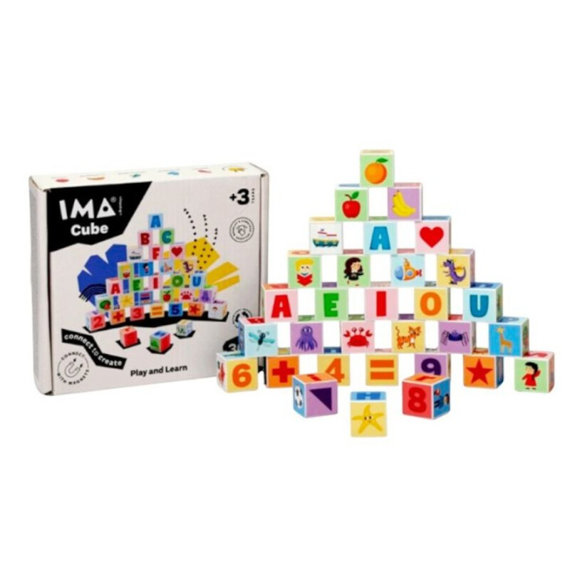 Juego Educativo Ima Cube 36 Piezas Imanix Juego Educativo Ima Cube 36 Piezas Imanix