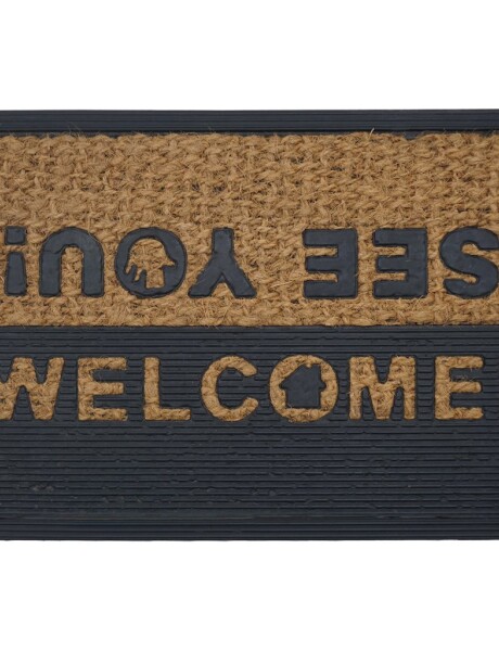 FELPUDO COCO/GOMA 40X60CM H.1CM WELCOME/SEE YOU FELPUDO COCO/GOMA 40X60CM H.1CM WELCOME/SEE YOU