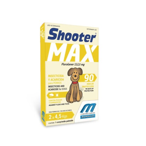 Shooter Max Comprimidos 2 a 4,5 Kg Shooter Max Comprimidos 2 a 4,5 Kg