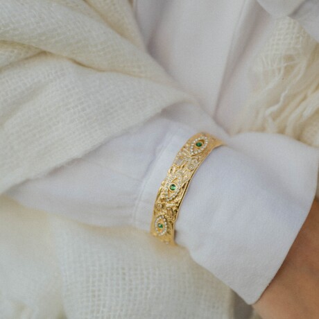 Brazalete NILO en acero y circonitas Brazalete NILO en acero y circonitas