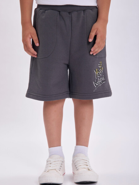 Short deportivo Mickey Yes Gris Oscuro