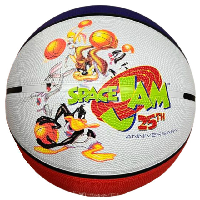 Pelota Spalding Space Jam 25 Aniversary Celeste - Azul - Rojo