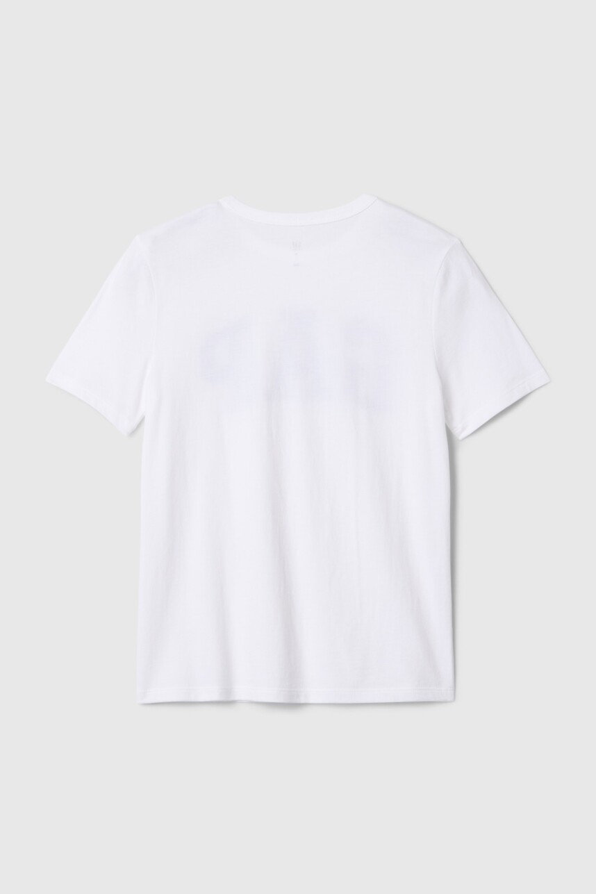 Remera Logo Gap Niño New Off White Opt1