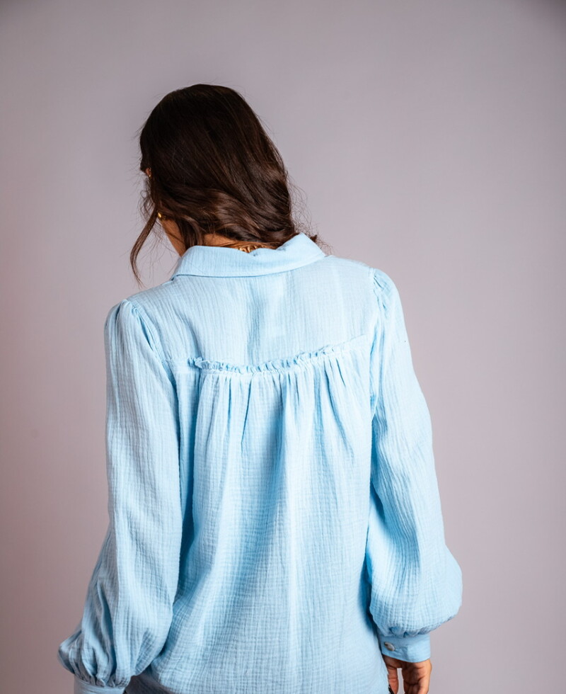 Camisa Luz (PRE VENTA) celeste