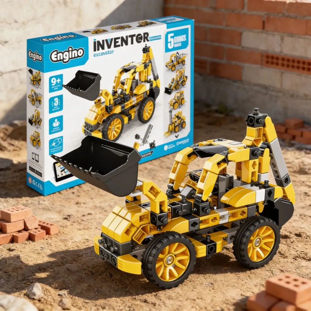 BLOQUES LEGOS PARA ARMAR EXCAVADORA 5 MODELOS INVENTOR IN40 