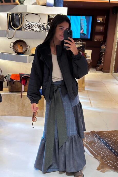 Winter Wave Skirt Gris