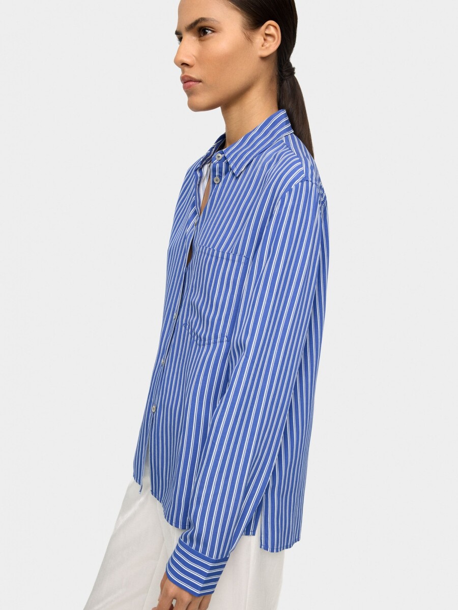 Camisa Con Rayas multicolor