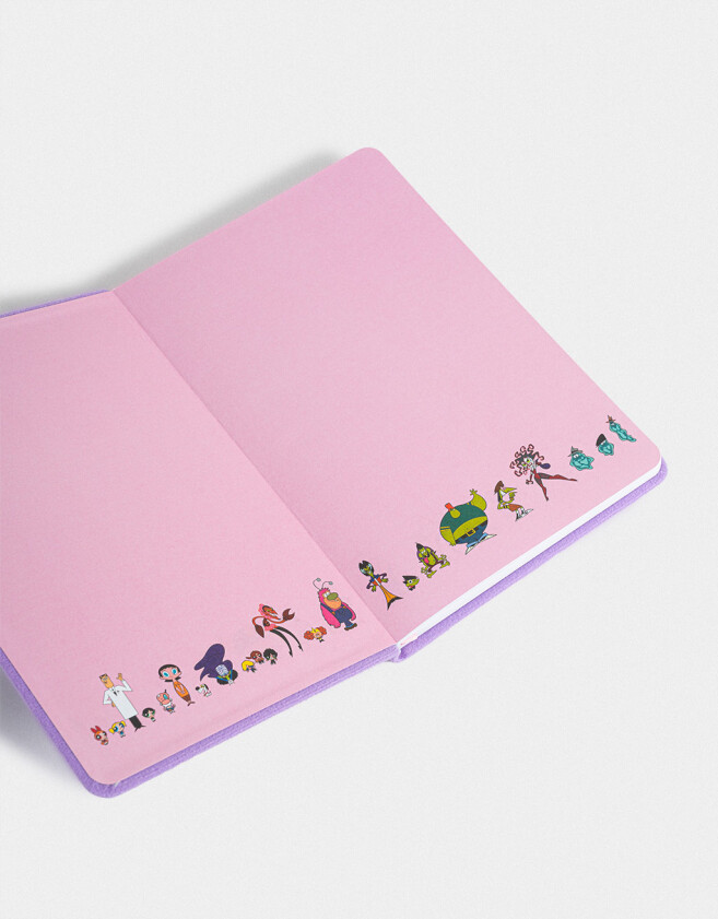 Anotadores Cuadernos y Memos Cuaderno A5 Parches "chicas Superpoderosas" - Violeta Lila