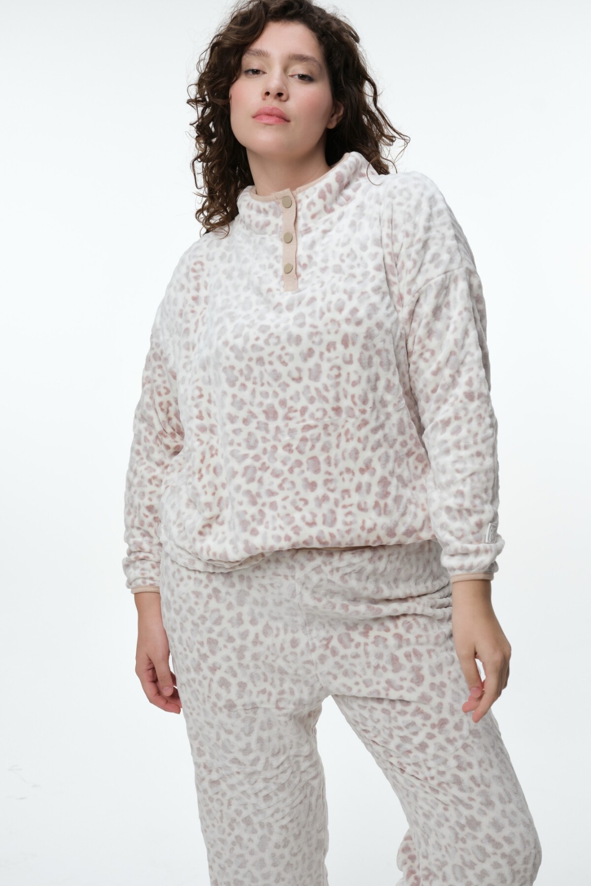 Buzo Flip Leopardo Beige
