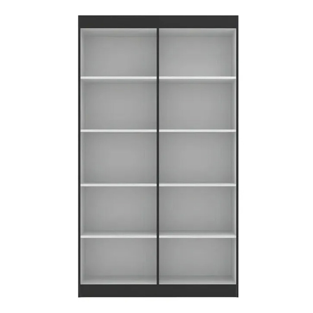 Ropero 4 puertas / Gran cantidad de estantes NEGRO