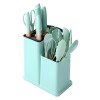 Set x 19 Utensilios de cocina en silicona libre de BPA Verde