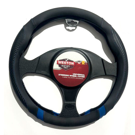 CUBRE VOLANTE - NEGRO Y AZUL - CUBRE VOLANTE - NEGRO Y AZUL -