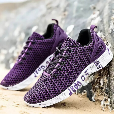 Calzado Deportivo Running Ventilados Para Adulto Violeta