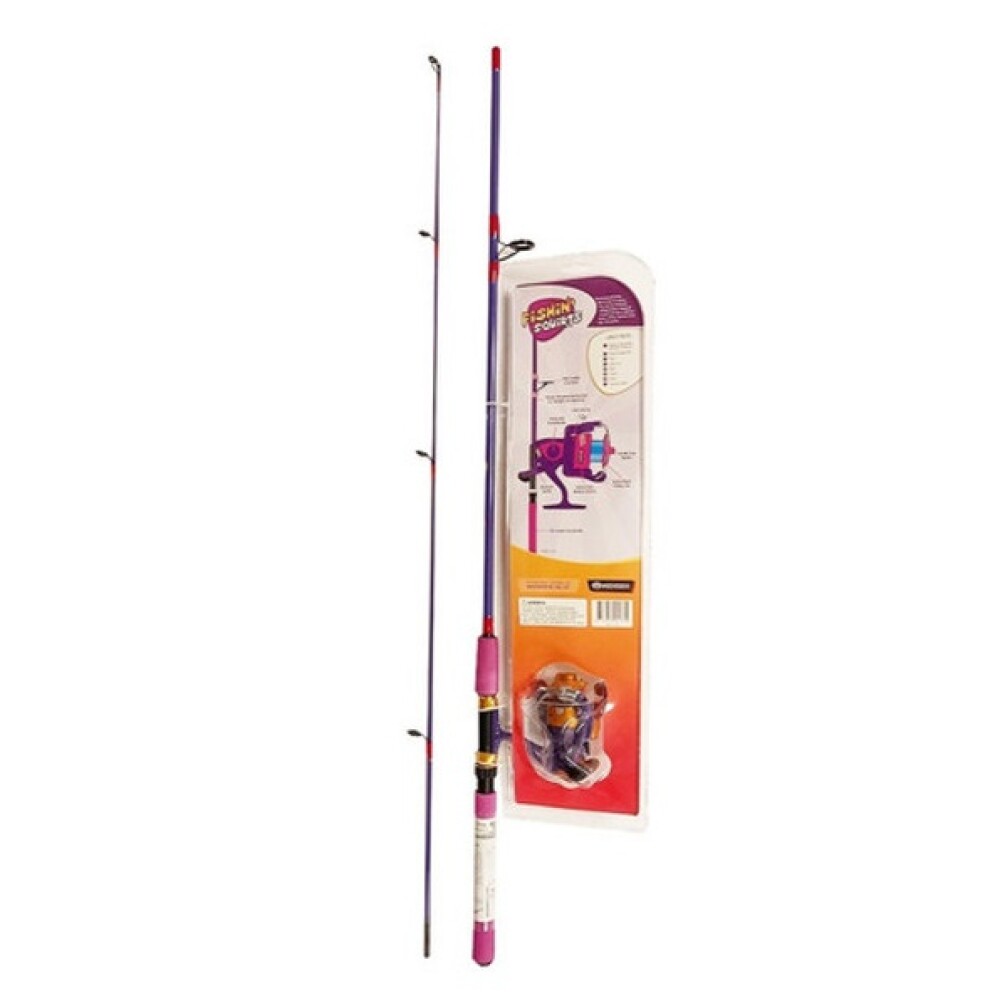 Combo de Pesca Challenger para Niña 1.80 m + Reel 1BB + Accesorios+Juego CHALLENGER PESCA P/NIÑA 1.80MTS + RELL 1BB + ACC+JUEGO