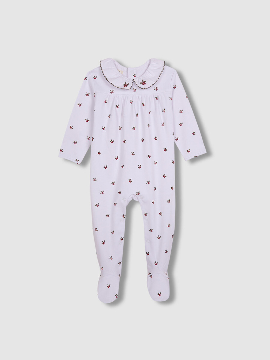 Pijama Estampado Blanco Optico