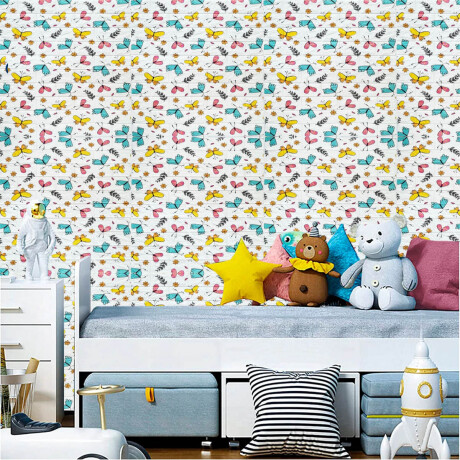 Revestimiento 3d Pared Y Piso 70x70cm Pvc 8mm Tatami Mariposas