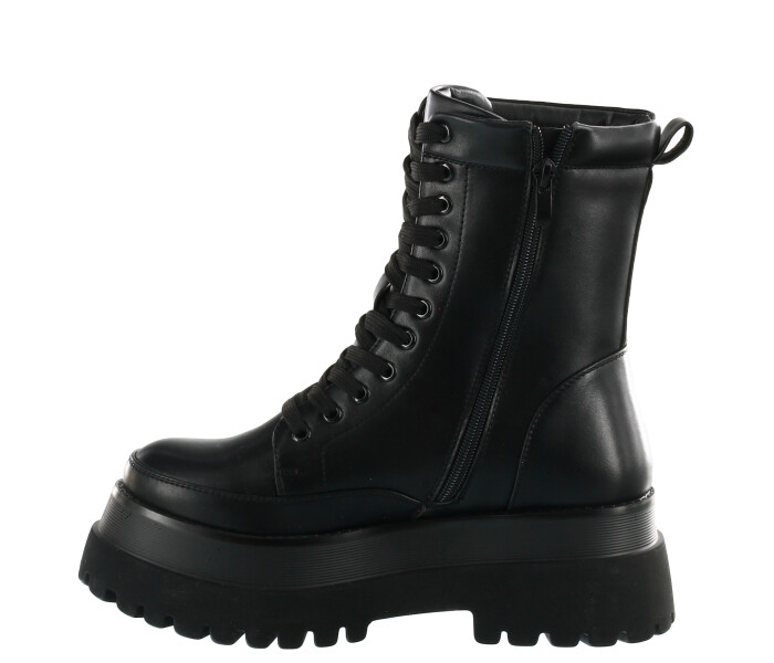 Bota borcego LOWE con plataforma Black