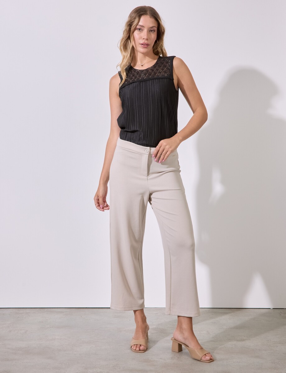 Pantalon Lyocell - Beige 