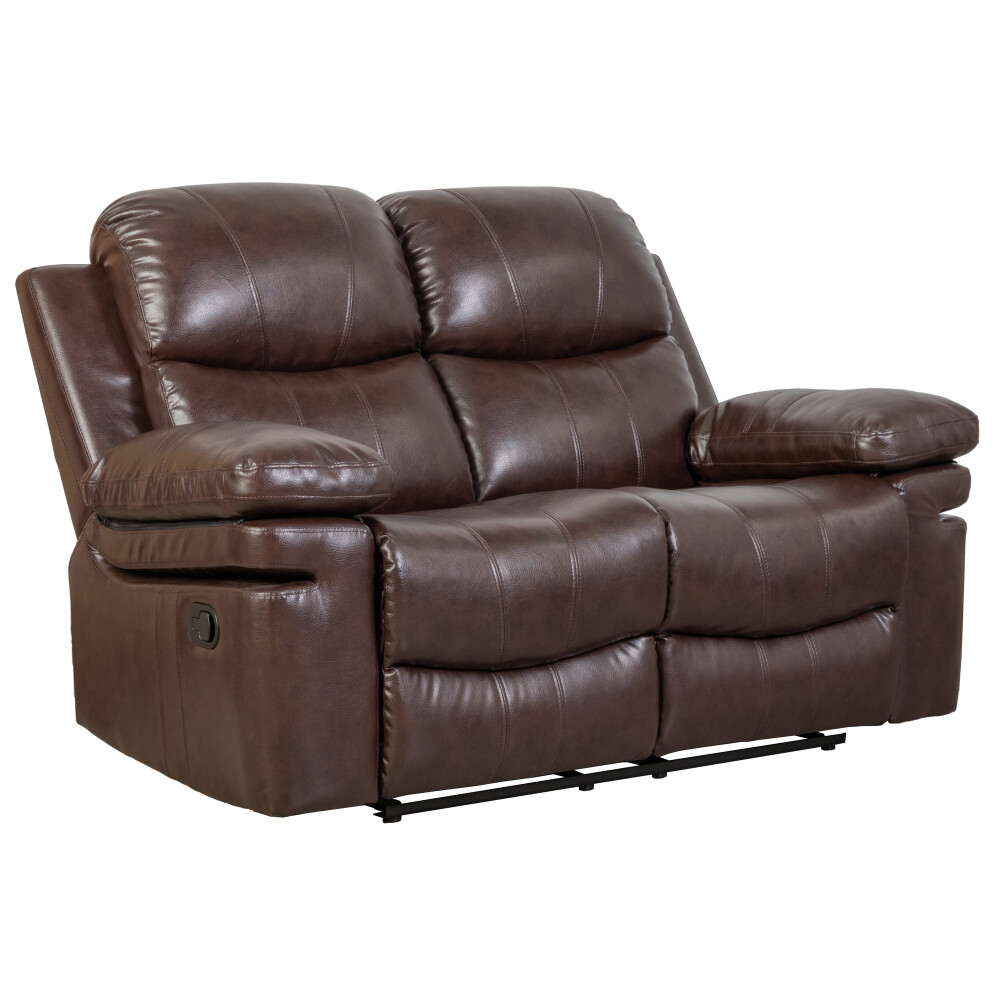 SILLÓN RECLINABLE 2 CUERPOS PU MARRON MR2138 CHOC.