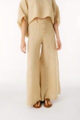 Pantalon Cuarzo Lino Beige