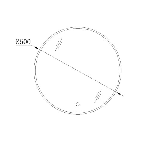 Espejo Baño Redondo 60Cm Con Luz Led Y Sistema Anticorrosion 000