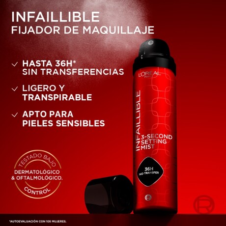 Fijador de Maquillaje L'Oréal Paris Infaillible Setting Spray 75ml Fijador de Maquillaje L'Oréal Paris Infaillible Setting Spray 75ml
