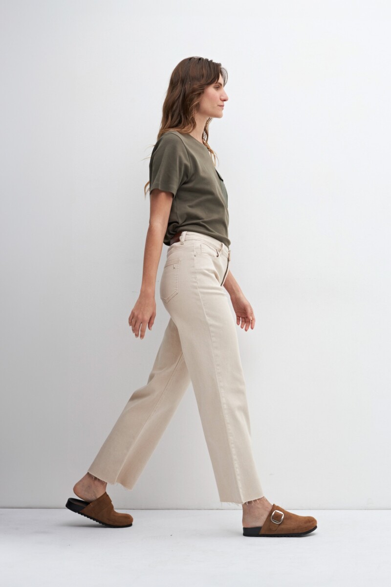 Jean wide leg Alanis beige