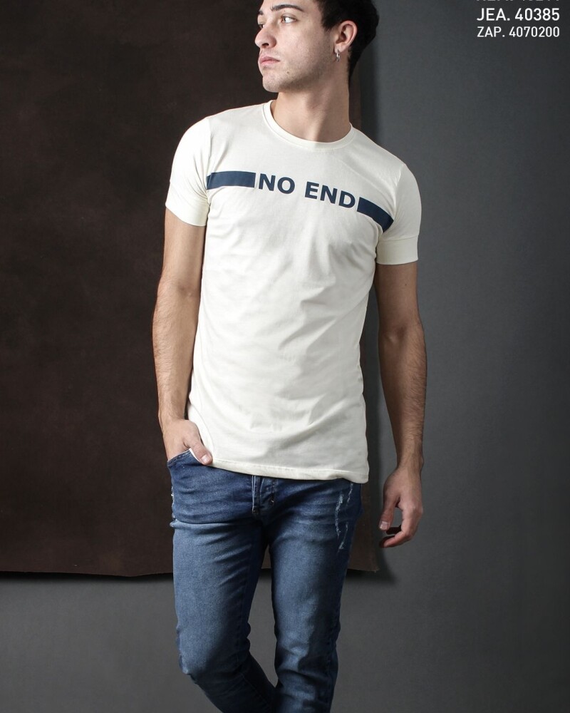 Remera Linea No End Crudo