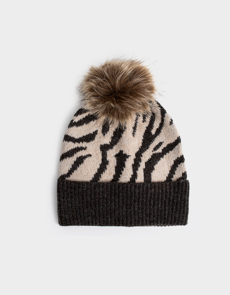 Gorro Tejido Animal Print 