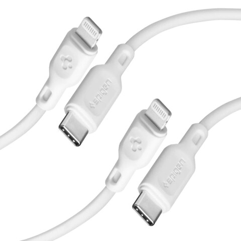 SPIGEN CABLE USB-C A LIGHTNING X2 - BLANCO SPIGEN CABLE USB-C A LIGHTNING X2 - BLANCO