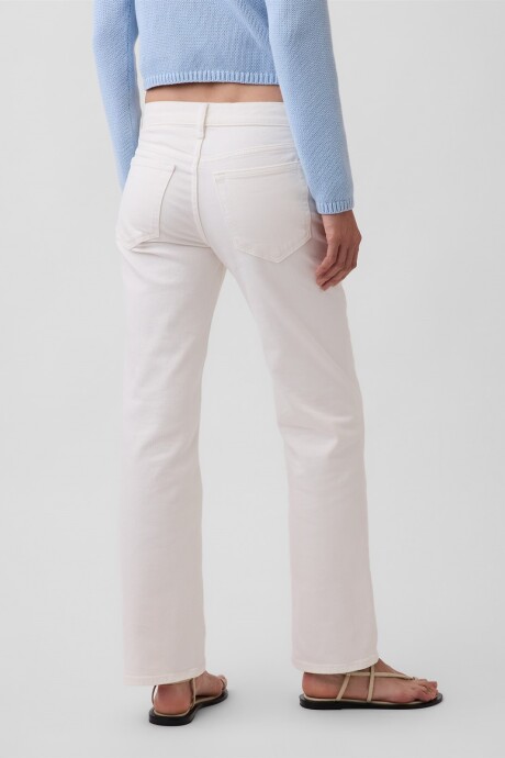 Jean Relaxed Straight Mujer Winter White