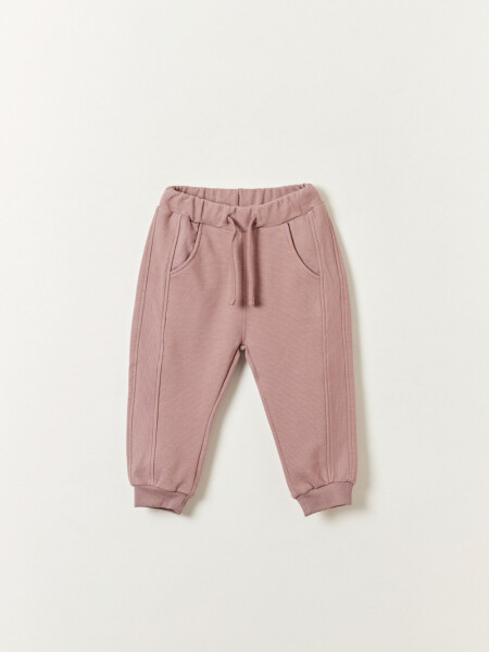 Pantalón deportivo con textura Marrón