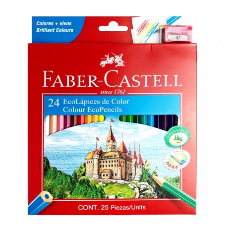 Lápices de Colores Hexagonal Faber-Castell x24 Lápices de Colores Hexagonal Faber-Castell x24