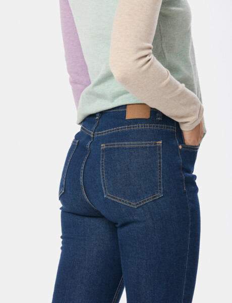 PANTALÓN DE JEAN SKINNY Azul Oscuro