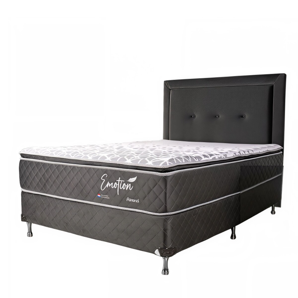Sommier Paraná Emotion 140X190 (Base + Colchón + Cabecera) 