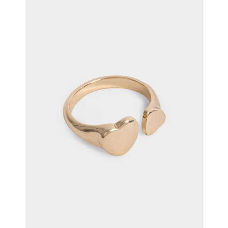 Anillo Metal Corazones Bold Dorado
