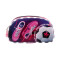 Cartuchera Footy Botines Con Luz, Doble Cierre Rosa